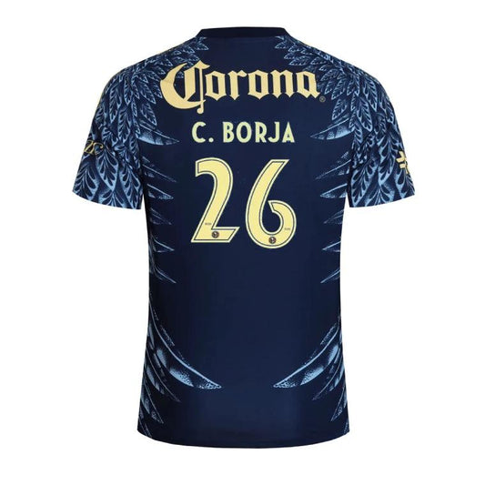 Club América 2025-26 C. Borja 26 Away Jersey – Navy by Soccer Jersey