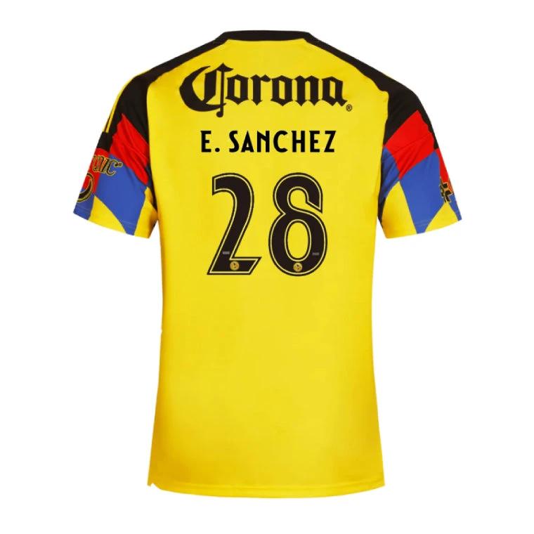 Club América 2025-26 E. Sanchez 28 Home Jersey – Yellow by Soccer Jersey