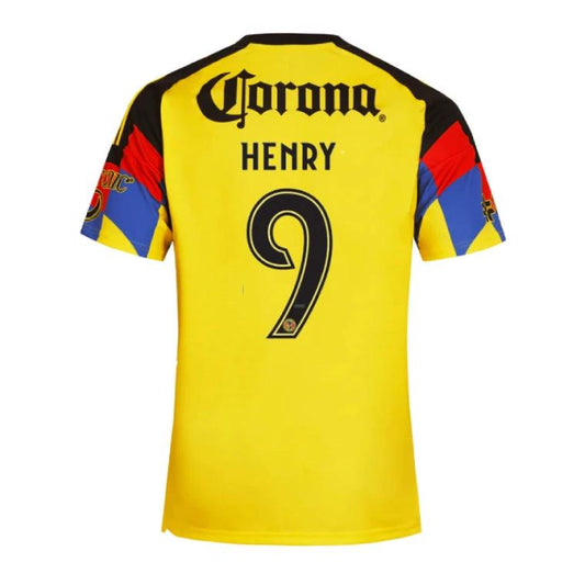 Club América 2025-26 Henry 9 Home Jersey – Yellow by Soccer Jersey