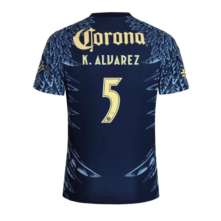 Club América 2025-26 K. Alvarez 5 Away Jersey – Navy by Soccer Jersey