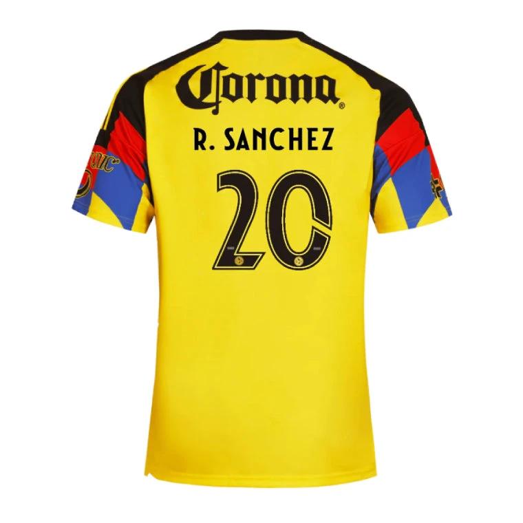 Club América 2025-26 R. Sanchez 20 Home Jersey – Yellow by Soccer Jersey