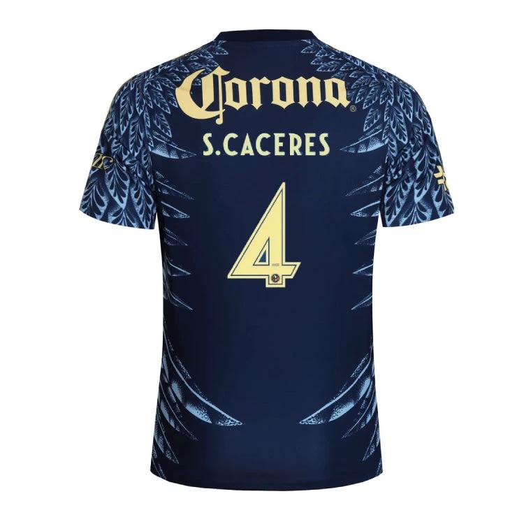 Club América 2025-26 S. Caceres 4 Away Jersey – Navy by Soccer Jersey