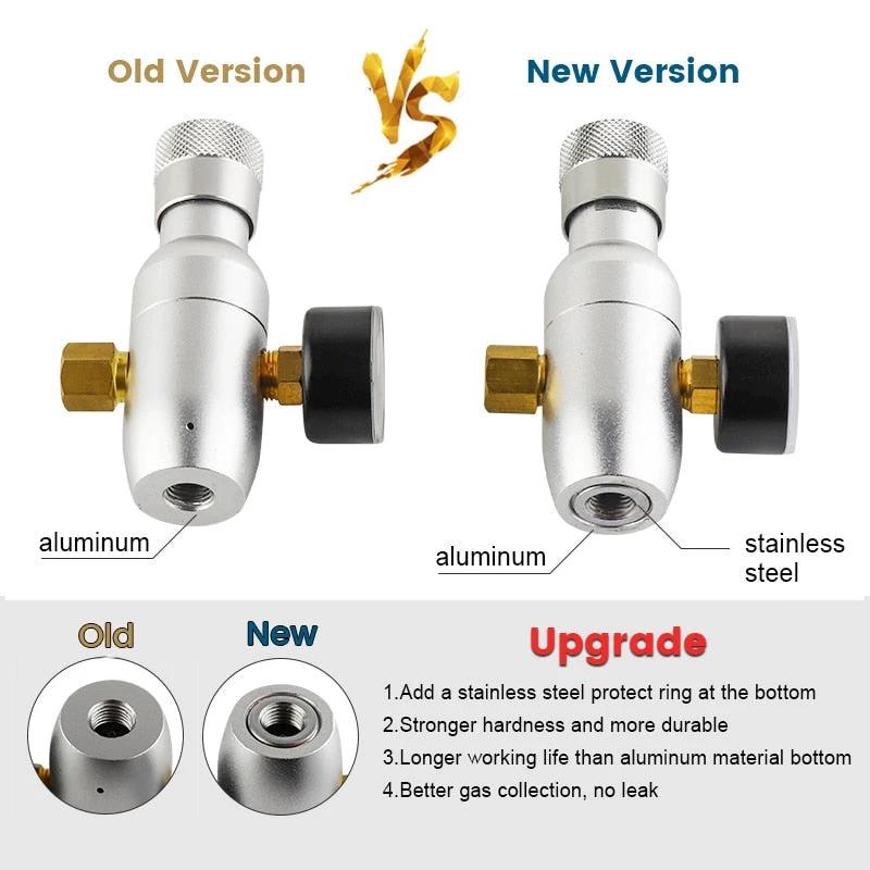 Co2 Charger Kit 0-60PSI Co2 Regulator Mini Keg Charger with Ball Lock by Bowlift