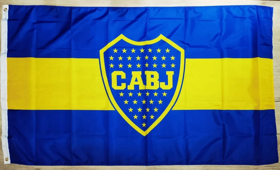 Club Atlético Boca Juniors Flag-Boca jr 3x5ft CABJ Banner-100% polyester by flagsshop