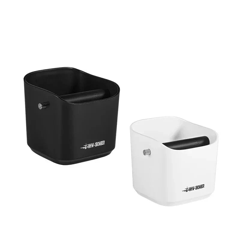 Coffee Grounds Knock Box Square Removable Knock Bar and Non-Slip Base by Bowlift