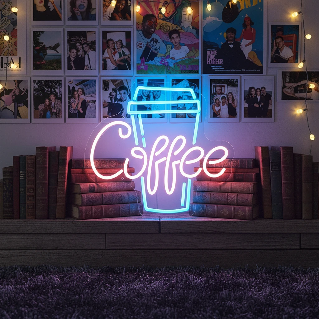 Coffee Led Neon Sign for Cafe Shop Decor by Neonchics