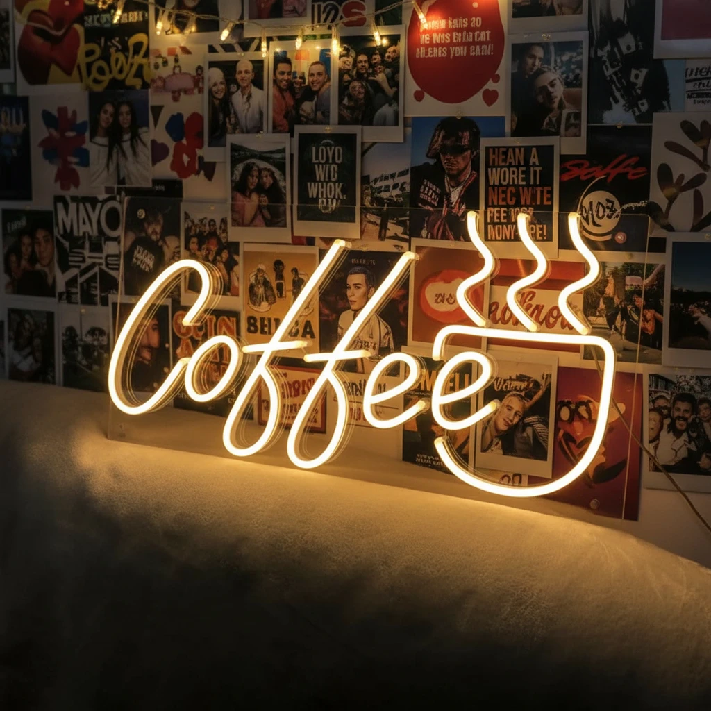 Coffee&Tea Led Neon Sign for Shop Decor by Neonchics