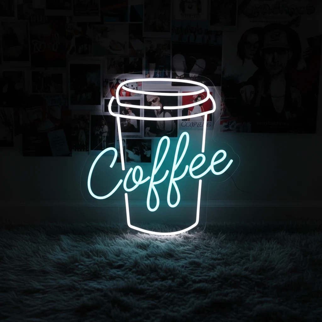 Coffee Led Neon Sign for Bar Decor by Neonchics