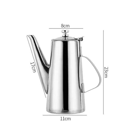 Cold Kettle Tea Set Long Mouth Soup Kettle Stainless Steel Teapot by Bowlift