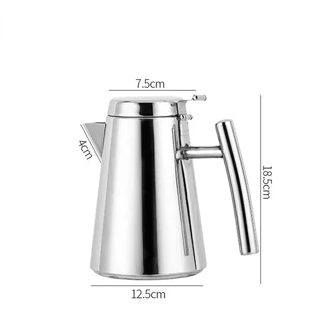 Cold Kettle Tea Set Long Mouth Soup Kettle Stainless Steel Teapot by Bowlift