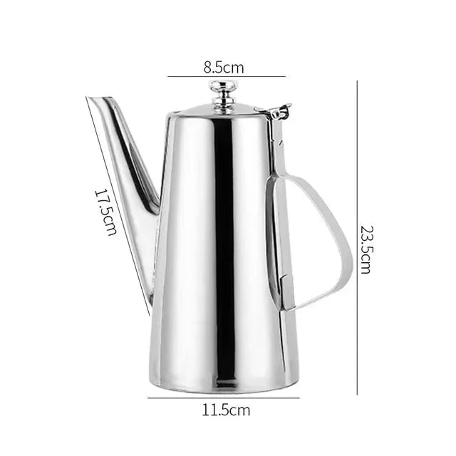 Cold Kettle Tea Set Long Mouth Soup Kettle Stainless Steel Teapot by Bowlift