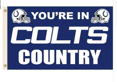 Indianapolis Colts Flag-3x5FT NFL Banner-100% polyester- super bowl by flagsshop