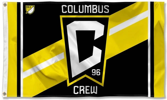 Columbus Crew Nation Flag - 3x5 FT Banner-100% polyester-2 Metal Grommets by flagsshop