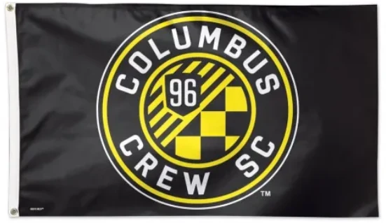 Columbus Crew Nation Flag - 3x5 FT Banner-100% polyester-2 Metal Grommets by flagsshop