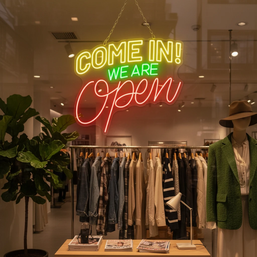 Come in We're Open Neon Sign Shop Neon Sign by Neonchics