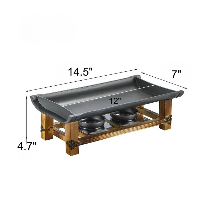 Commercial Non-stick BBQ Plate Baking Pan Grilled Fish Iron Plate by Bowlift