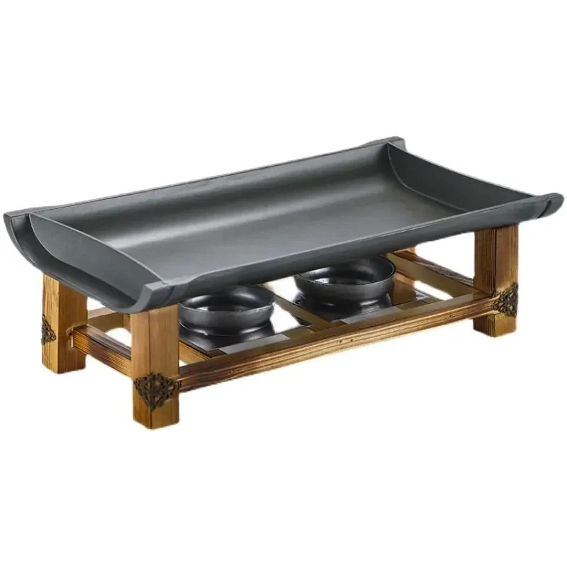 Commercial Non-stick BBQ Plate Baking Pan Grilled Fish Iron Plate by Bowlift