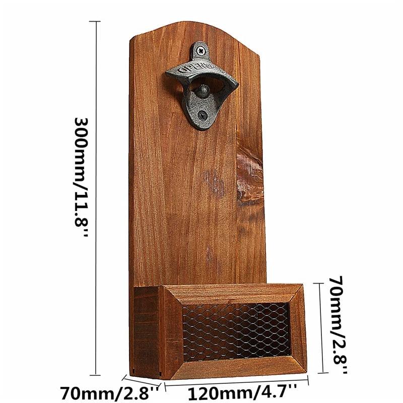 Commercial Vintage Bottle Opener Wall Mounted Bar Glass Bottle Opener by Bowlift