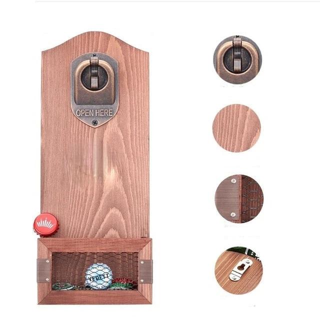 Commercial Vintage Bottle Opener Wall Mounted Bar Glass Bottle Opener by Bowlift