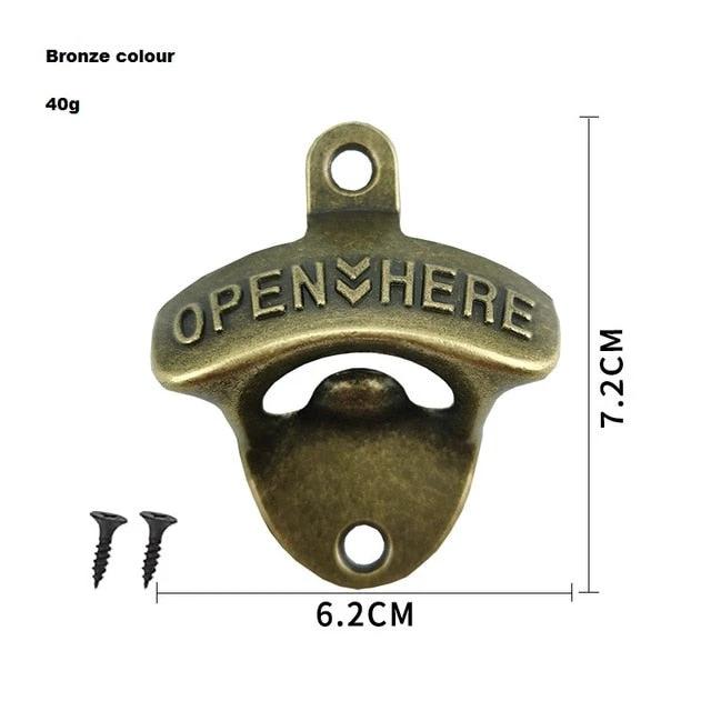 Commercial Wall Mounted Alloy Hanging Open Beer Tool Bar Accessory by Bowlift