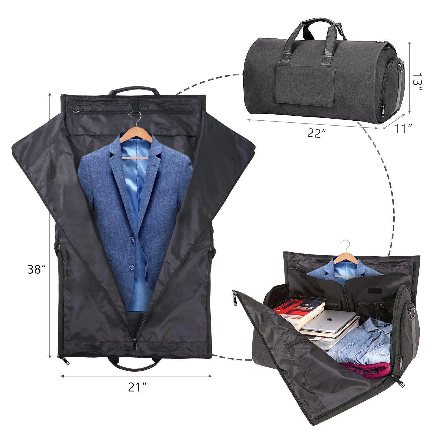 Convertible Massive Storage - upto 6 days bag with designed compartments Bowlift by Bowlift