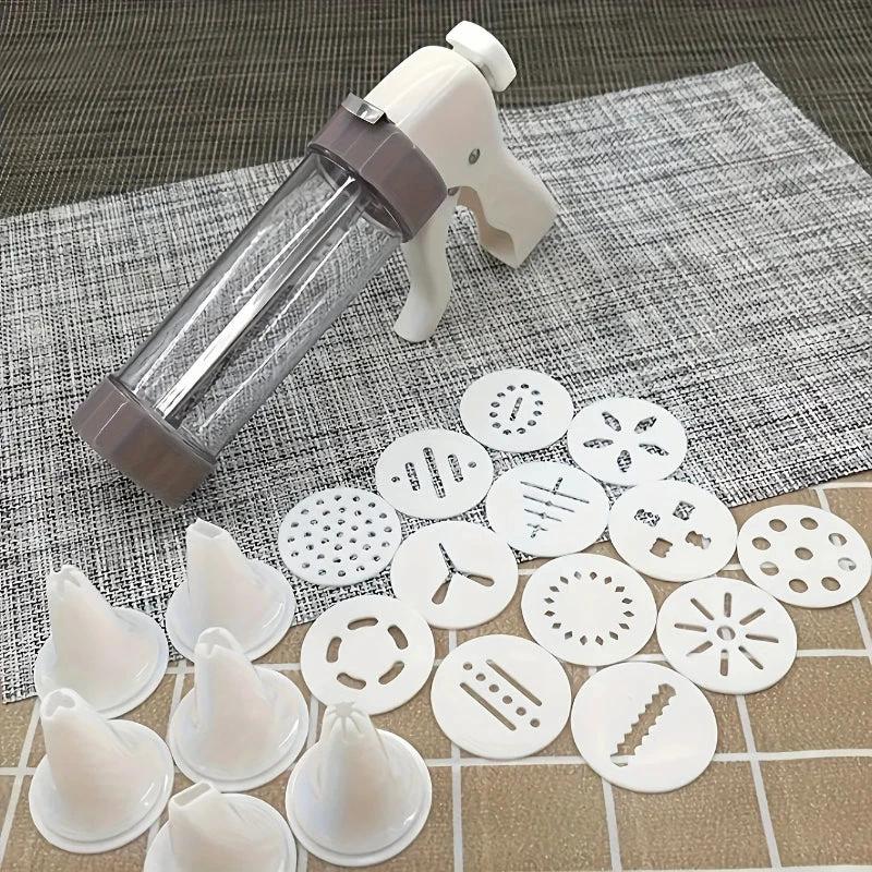 Cookie Press Gun with Accessories for Small Cookies and Biscuits Set by Bowlift