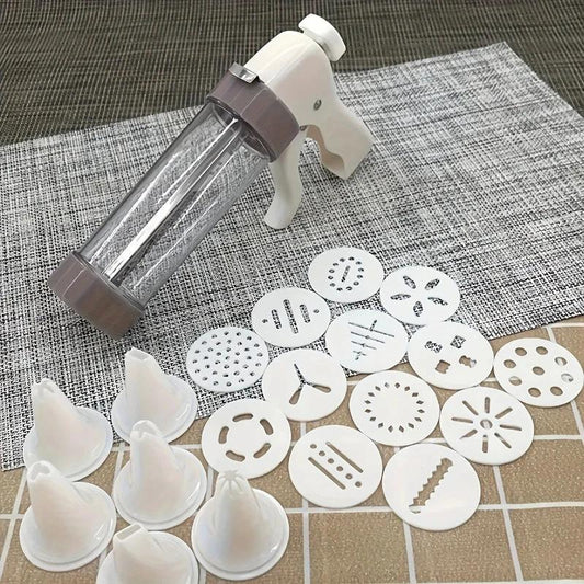 Cookie Press Gun with Accessories for Small Cookies and Biscuits Set by Bowlift