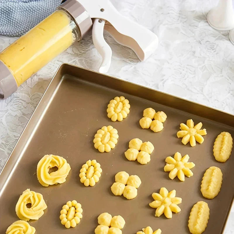 Cookie Press Gun with Accessories for Small Cookies and Biscuits Set by Bowlift