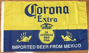CORONA EXTRA Flag-3x5 FT-100% polyester-2 Metal Grommets Banner by flagsshop