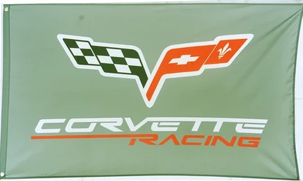 Custom Corvette flag-3x5 ft - 100% polyester-Vertical by flagsshop