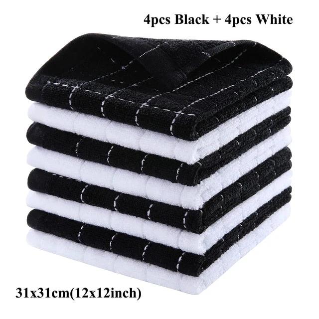 Cotton Dishcloth Home Ultra Soft And Absorbent Kitchen Towel by Bowlift