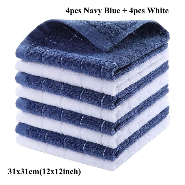 Cotton Dishcloth Home Ultra Soft And Absorbent Kitchen Towel by Bowlift