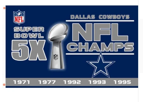 Dallas Cowboys Flag-3x5 NFL Banner-100% polyester-Helmet-Champions by flagsshop