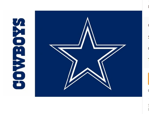 Dallas Cowboys Flag-3x5 NFL Banner-100% polyester-Helmet-Champions by flagsshop