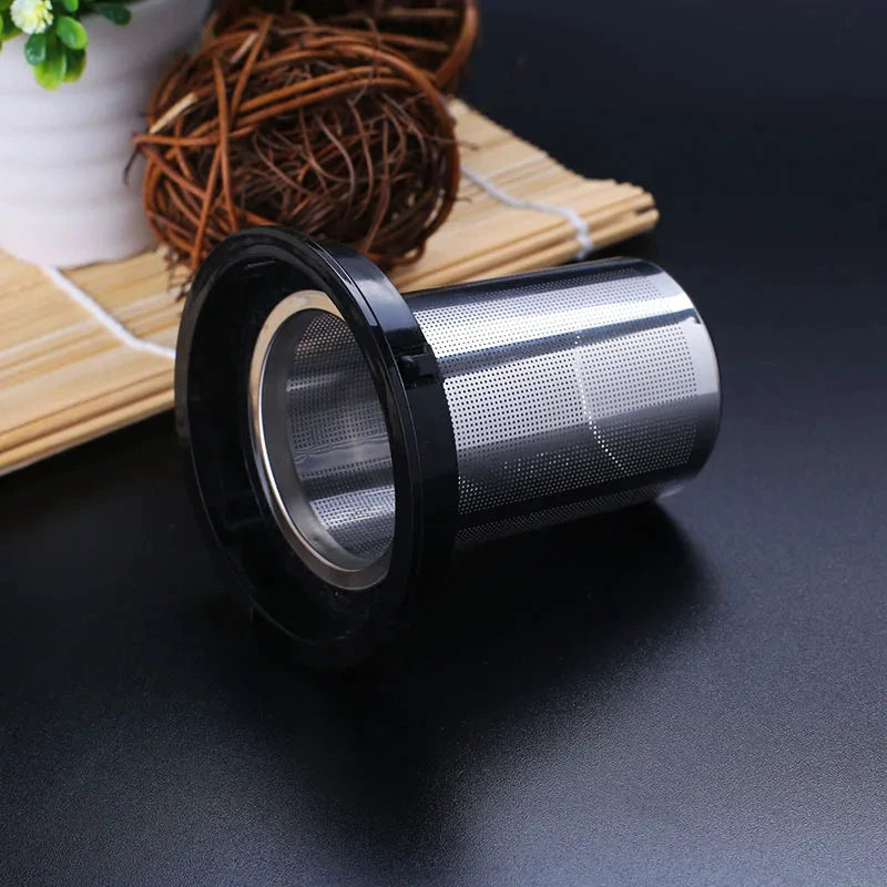 Creative Glass Teapot with Removable Steel Infuser Filter Tea Kettle by Bowlift