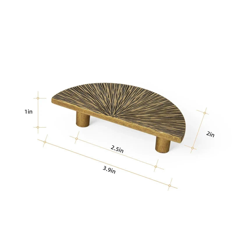 Creative Half Moon Drawer Pull Irregular Circle Cabinet Knob Handle by Bowlift