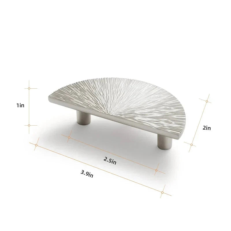 Creative Half Moon Drawer Pull Irregular Circle Cabinet Knob Handle by Bowlift