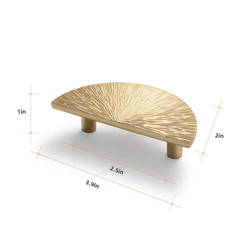 Creative Half Moon Drawer Pull Irregular Circle Cabinet Knob Handle by Bowlift