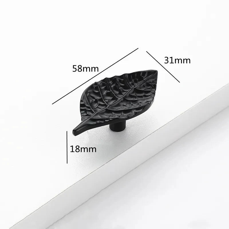 Creative Tree Branch & Leaf Cabinet Knob Furniture Drawer Handle Pull by Bowlift