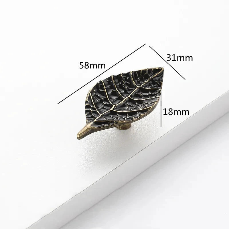Creative Tree Branch & Leaf Cabinet Knob Furniture Drawer Handle Pull by Bowlift