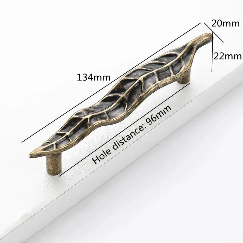 Creative Tree Branch & Leaf Cabinet Knob Furniture Drawer Handle Pull by Bowlift