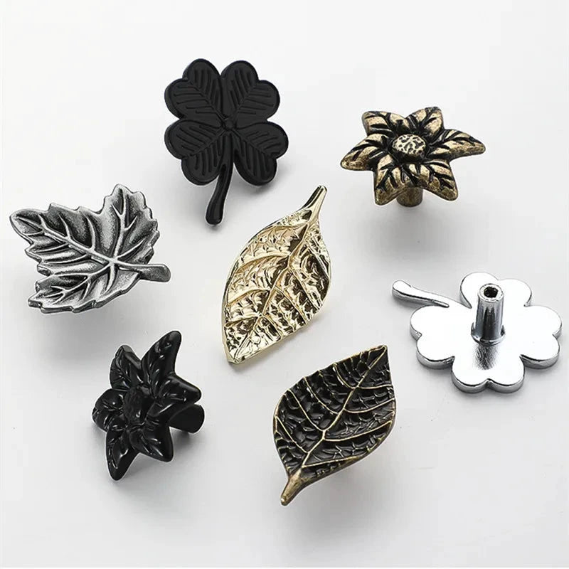 Creative Tree Branch & Leaf Cabinet Knob Furniture Drawer Handle Pull by Bowlift