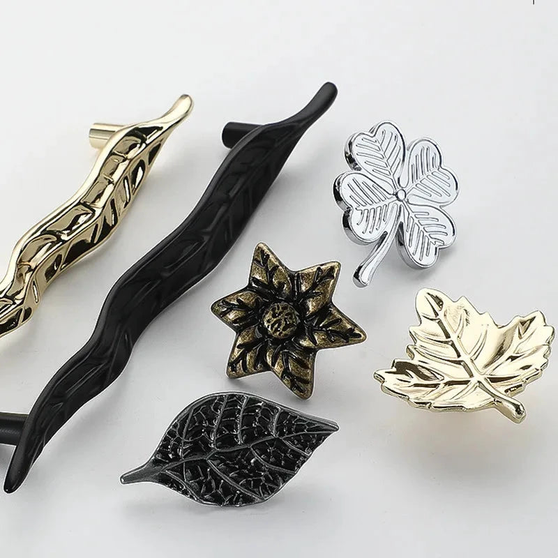Creative Tree Branch & Leaf Cabinet Knob Furniture Drawer Handle Pull by Bowlift