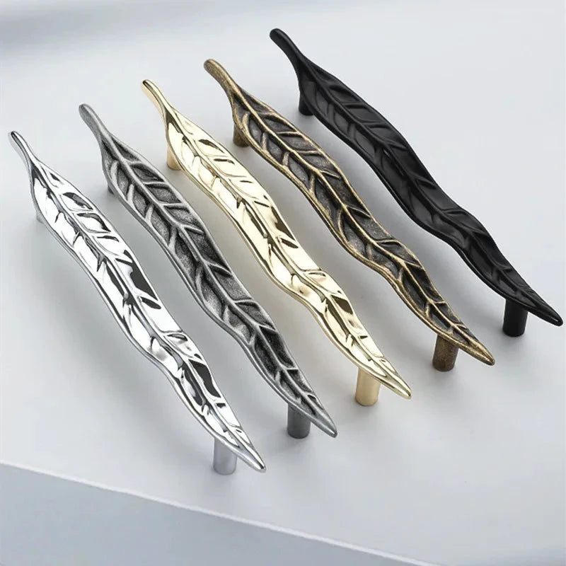 Creative Tree Branch & Leaf Cabinet Knob Furniture Drawer Handle Pull by Bowlift