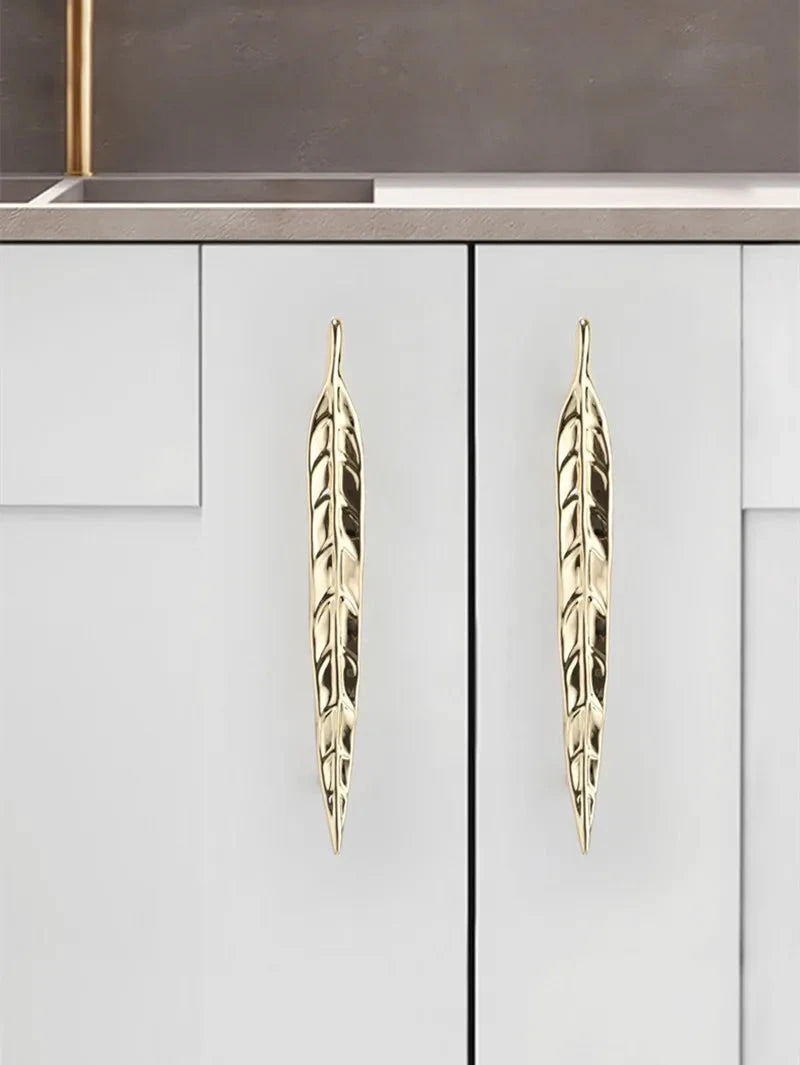 Creative Tree Branch & Leaf Cabinet Knob Furniture Drawer Handle Pull by Bowlift