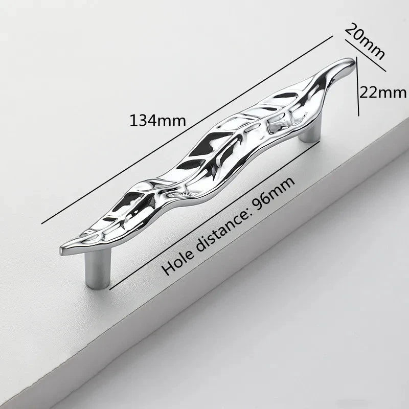Creative Tree Branch & Leaf Cabinet Knob Furniture Drawer Handle Pull by Bowlift
