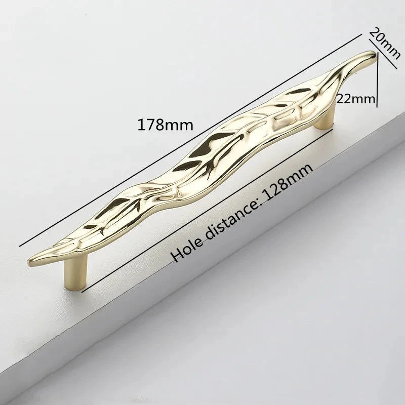 Creative Tree Branch & Leaf Cabinet Knob Furniture Drawer Handle Pull by Bowlift