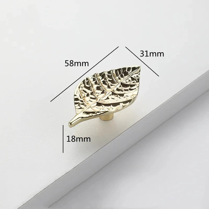 Creative Tree Branch & Leaf Cabinet Knob Furniture Drawer Handle Pull by Bowlift