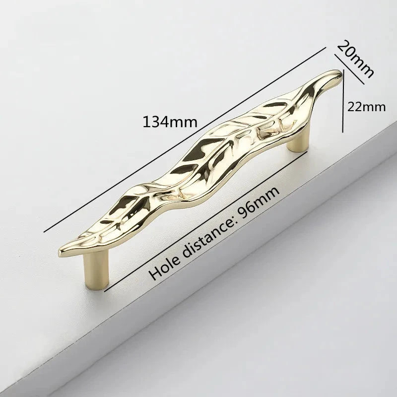 Creative Tree Branch & Leaf Cabinet Knob Furniture Drawer Handle Pull by Bowlift