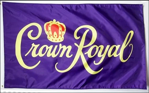 Crown Royal Flag-3x5 FT Banner-100% polyester-2 Metal Grommets by flagsshop